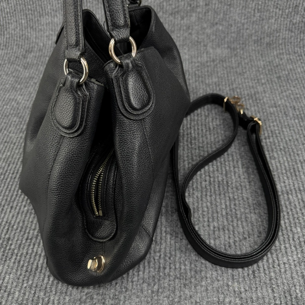 Vintage Coach Edie 31 Black Refined Pebbled Leather Shoulder Slouchy Hobo Bag - Picture 5 of 11